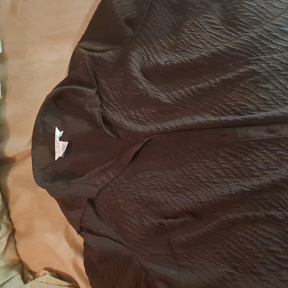 Brown fitted dress shirt, size 2x